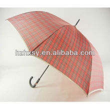 190T Polyestergewebe gerade Regenschirm mit Schultergurt-Tasche